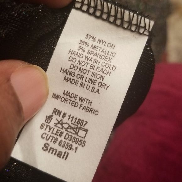 Rokoko Wide Leg Metallic Black Multicolored High Waist Pants Sz. Small - Picture 12 of 14